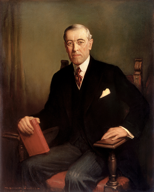 US President Woodrow Wilson